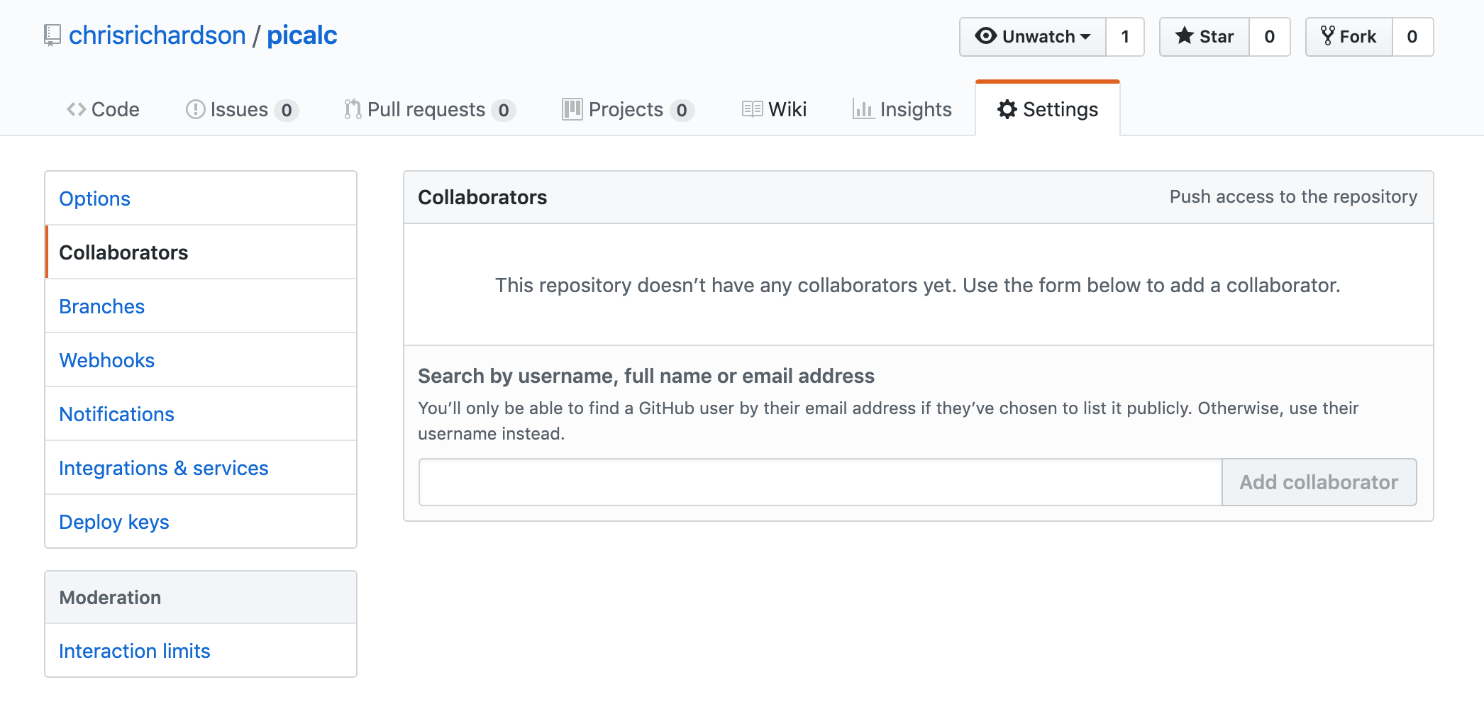 Adding Collaborators on GitHub